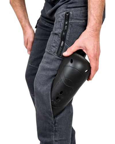 Rider Denim Samyeli Motosiklet Pantolonu (Gri) - MotoDede