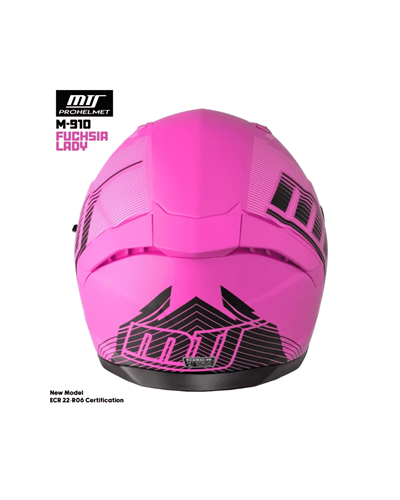 MTS M-910 Full Face Güneş Vizörlü Kask - Fuchsia Lady - MotoDede