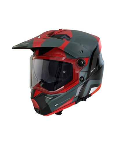 AXXIS Wolf DS Hydra B5 Mat Kırmızı Adventure Motosiklet Kaskı - MotoDede