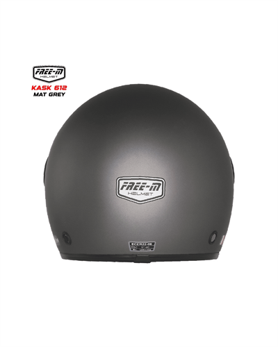 Free-M FR-612 Yarım Kask (Open Face) - Mat Gri - MotoDede