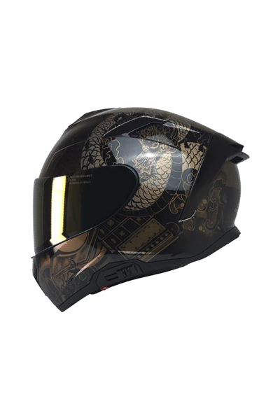 MTS X340 Goldy Full Face Motosiklet Kaskı - MotoDede