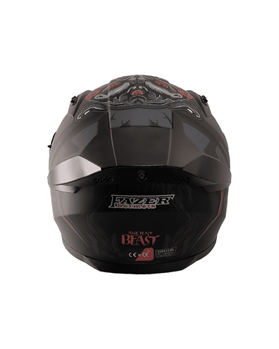 Fazer Helmets FX-211X Full Face Güneş Vizörlü Kask - Beast Black - MotoDede