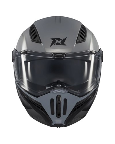 AXXIS Ghostfighter Bitone C2 Parlak Gri Motosiklet Kaskı - MotoDede
