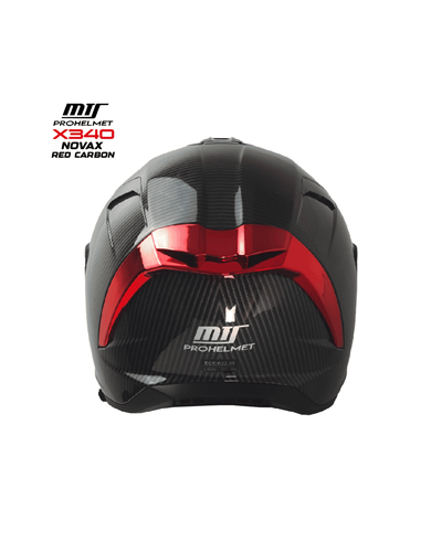 MTS Prohelmet X340 Novax Red Carbon Tam-Yüz Motosiklet Kaskı - MotoDede