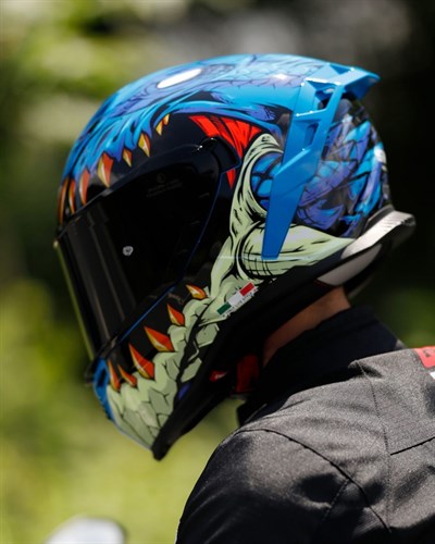 Sway SW 867 Storm Blue Full Face Kask - MotoDede