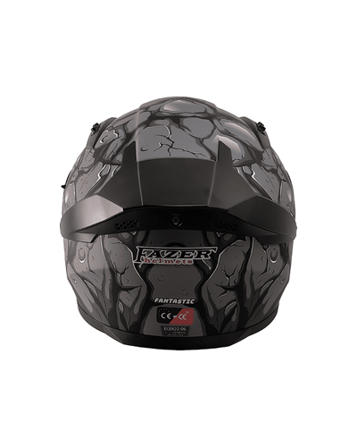 Fazer Helmets FX-211X Full Face Güneş Vizörlü Kask - Fantastic Grey - MotoDede