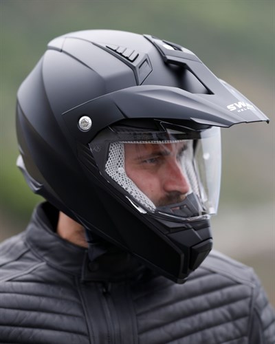 Sway SW X60 Solid Matt Black Cross Kask - MotoDede