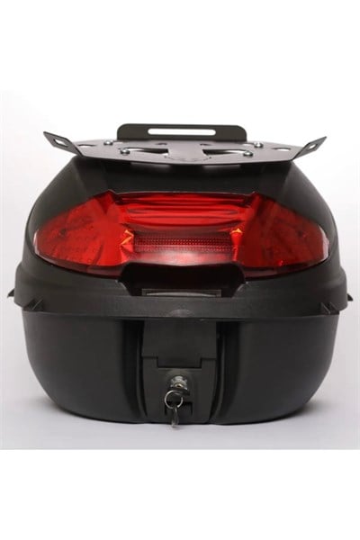 Tien SC-35 35 Litre Siyah Motosiklet Topcase Çanta (Çanta Üstü Metal Plakalı)
