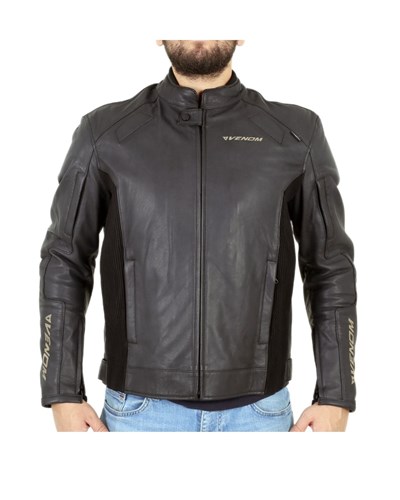 Venom D2 Racing Deri Motosiklet Montu (Siyah) - MotoDede