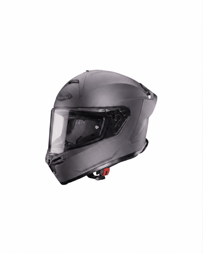 Caberg Roxter Mat Gun Metal Full-Face Motosiklet Kaskı (+ İridyum Gri Vizör Hediyeli)