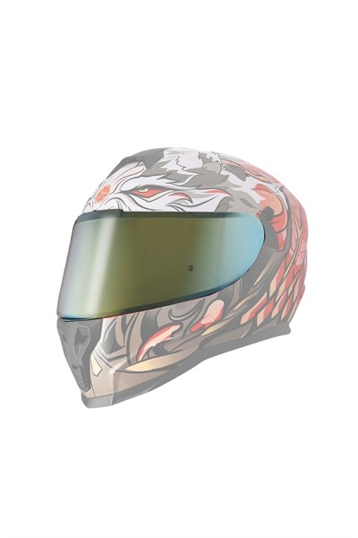 Scoyco FF869 Kask Camı İridyum Gold Vizör - MotoDede