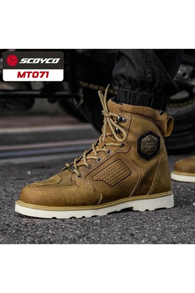 Scoyco MT071 Deri Touring Motosiklet Botu - MotoDede