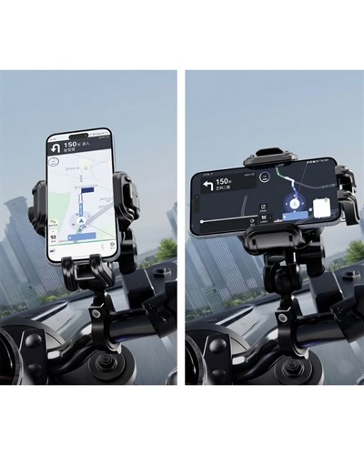 PROSEC PSH1 Titreşim Önleyici Motosiklet Telefon Tutucu - MotoDede