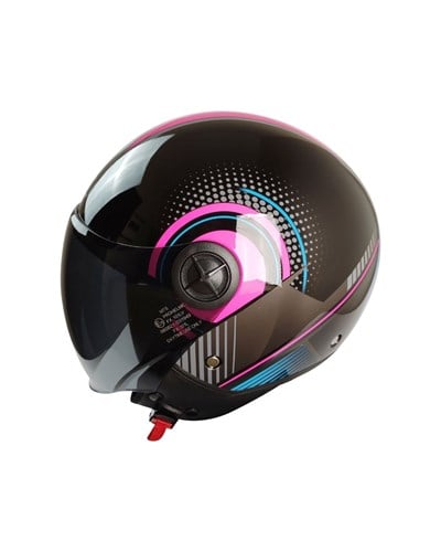 MTS FX-101 Pink Woman Yarım Kask - MotoDede