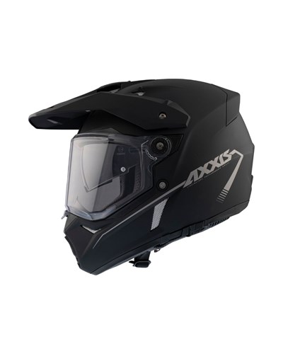 AXXIS Wolf DS Solid A1 Mat Siyah Adventure Motosiklet Kaskı - MotoDede