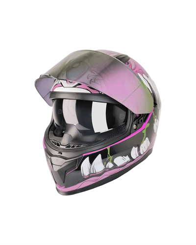 MTS M-910 Full Face Güneş Vizörlü Kask - Horus Lady - MotoDede