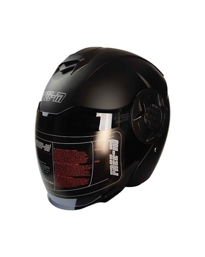 FREE-M FR-665 Yarım Kask Mat Black (Mat Siyah) - MotoDede