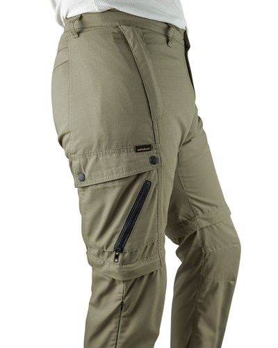 Rider Denim Alize Şort Olabilen Motosiklet Pantolonu (Bej) - MotoDede