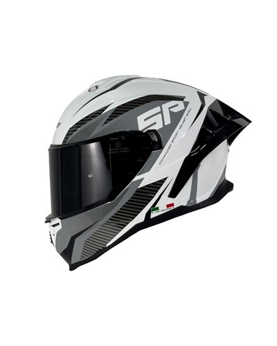 Sway SW 867 Power White Black Grey Kask - MotoDede