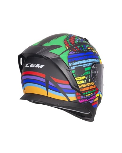 CGM 311X Blast Skull Tam Kapalı Kask - Gökkuşağı - MotoDede