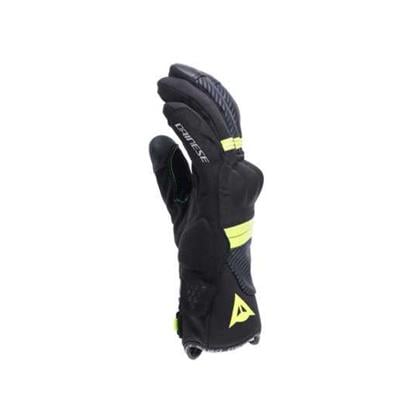 DAINESE ELD/ FULMINE D-DRY-GLOVES BLACK/YELLOW FLUE