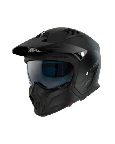 AXXIS Hunter SV Solid A1 Mat Siyah Açık Motosiklet Kaskı - MotoDede