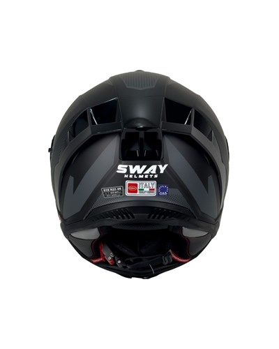 Sway SW 867 Asphalt Black Grey Kask - MotoDede
