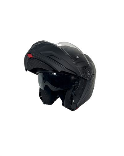 Sway SW-919 Shiny Stripe Black Çene Açılır Motosiklet Kaskı - Motodede