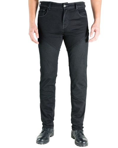 Rider Denim Efil File Yazlık Motosiklet Pantolonu (Siyah) - MotoDede