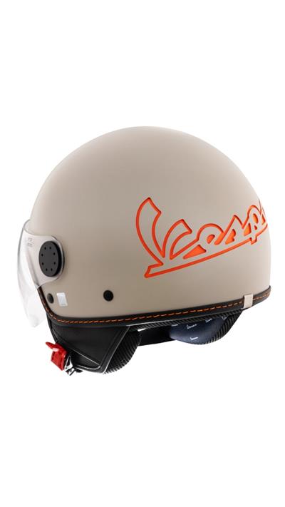 Piaggio Vespa Visor 4.0 Jet Kask - Bej Mat (Avvolgente) - MotoDede