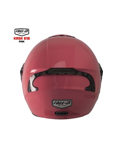 Free-M YA-665VR Yarım Motosiklet Kaskı - Pembe - Motodede