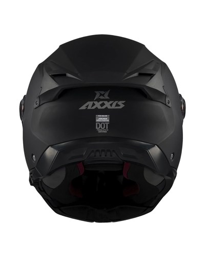 AXXIS Ghostfighter Solid A1 Mat Siyah Motosiklet Kaskı - MotoDede