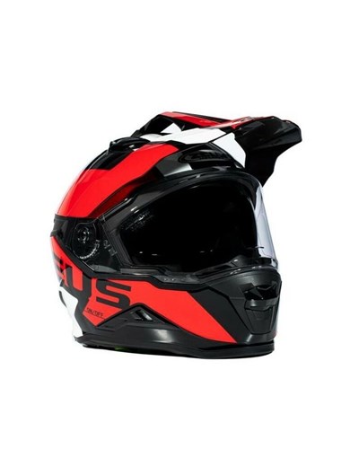 Zeus ZS-913 Solid Siyah BF8 Kırmızı Kapalı Motosiklet Kaskı - MotoDede