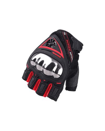 SCOYCO MC44D YARIM PARMAK ELDİVEN RED / KIRMIZI