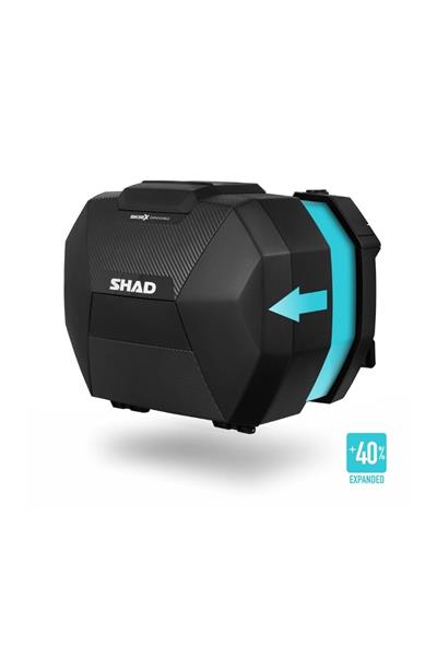 SHAD SH38X-Carbon Genişleyebilir Yan Çanta Seti - MotoDede