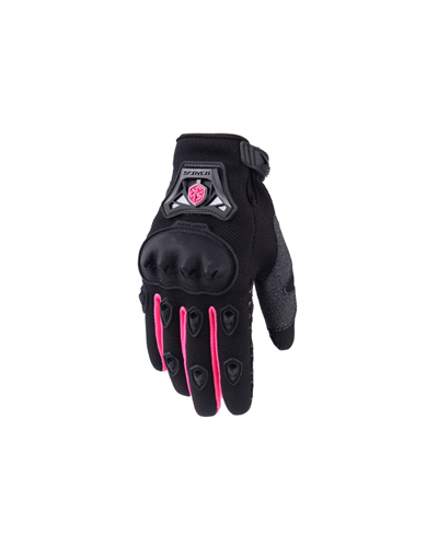 Scoyco MC29W Korumalı Kadın Motosiklet Eldiveni - Siyah/Pembe