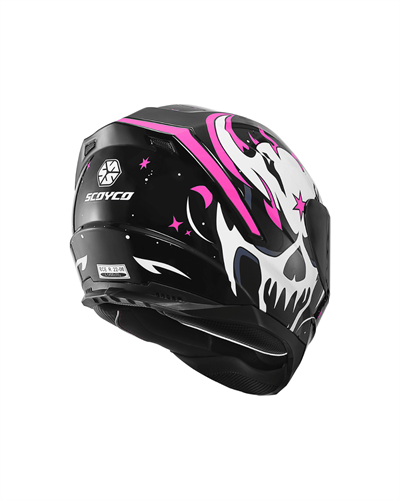 Scoyco FF-869 Skull - Full Face Motosiklet Kaskı - MotoDede
