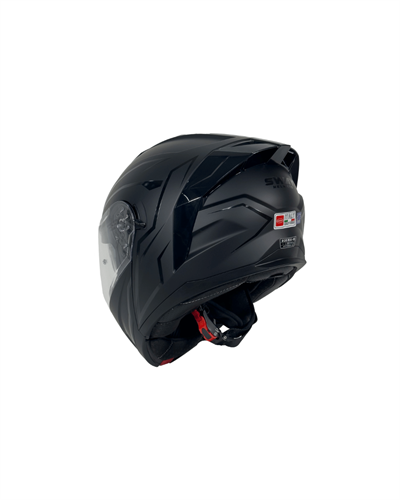 Sway SW-919 Shiny Stripe Black Çene Açılır Motosiklet Kaskı - Motodede