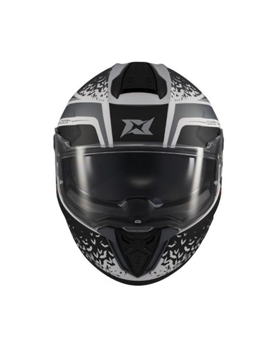 Axxis Hawk SV Evo D.Justice Kapalı Kask - A2 Gri/Beyaz - MotoDede