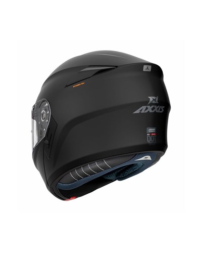 AXXIS Storm SV Solid A1 Mat Siyah Çene Açılır Motosiklet Kaskı - MotoDede