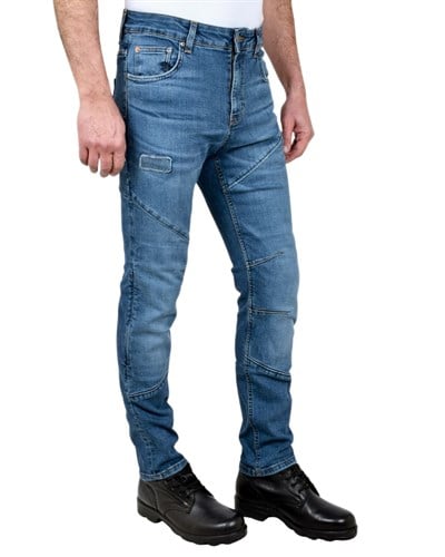 Rider Denim Hayta Motosiklet Pantolonu (Açık Mavi) - MotoDede