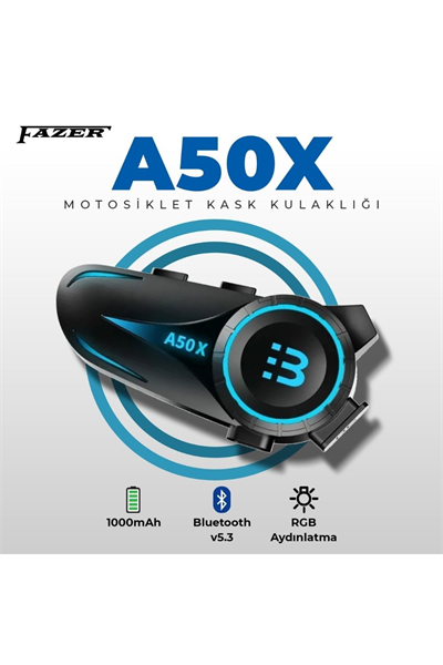 Fazer A50X Kask Bluetooth Kulaklık & İnterkom Seti - MotoDede