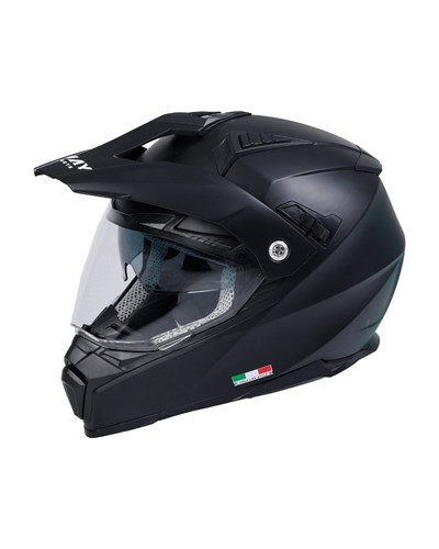 Sway SW X60 Solid Matt Black Cross Kask - MotoDede