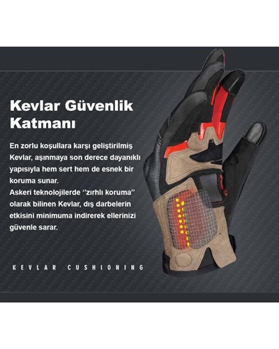 Ones Again MG08 Motosiklet Eldiveni (Kahverengi) - MotoDede