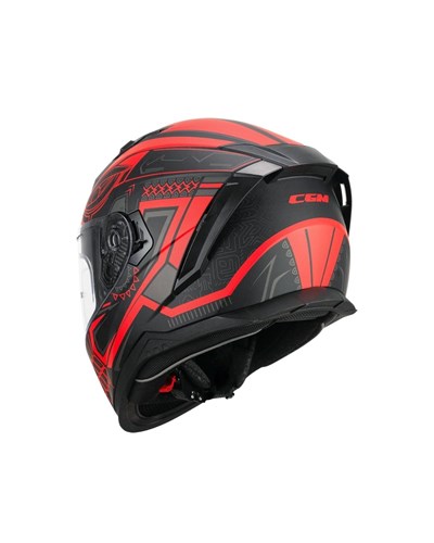CGM 311M Blast Maya Tam Kapalı Kask - Kırmızı/Siyah - MotoDede