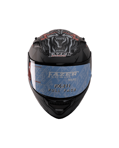 Fazer Helmets FX-211X Full Face Güneş Vizörlü Kask - Beast Black - MotoDede