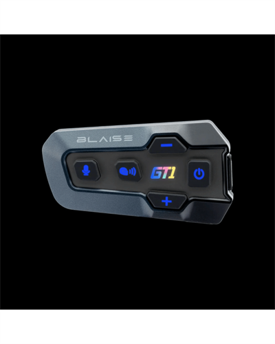 Blaise GT1 Bluetooth Motosiklet İnterkom ve İletişim Sistemi - Siyah (Black)