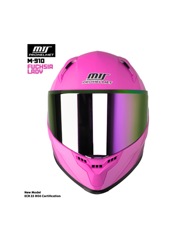 MTS M-910 Full Face Güneş Vizörlü Kask - Fuchsia Lady - MotoDede