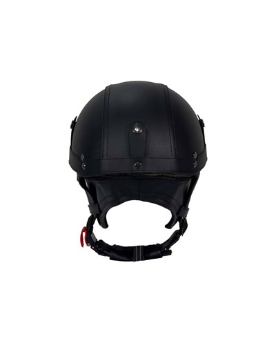 Tex 701 ZN Siyah Deri Miğfer Kask - MotoDede