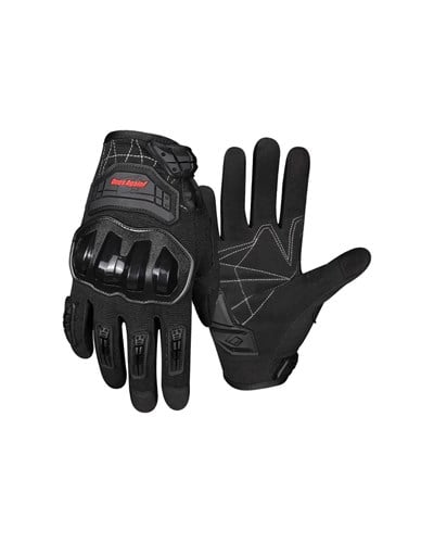 Ones Again MG14 Korumalı Yazlık Motosiklet Eldiveni Siyah - MotoDede